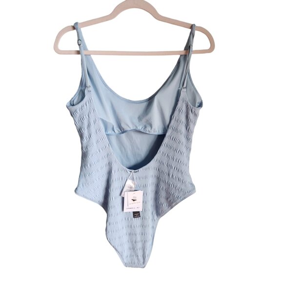 O'Neill Swimsuit Blue XL Women's One Piece Saltwater Solids Texture Mykon New Sk - Picture 5 of 11